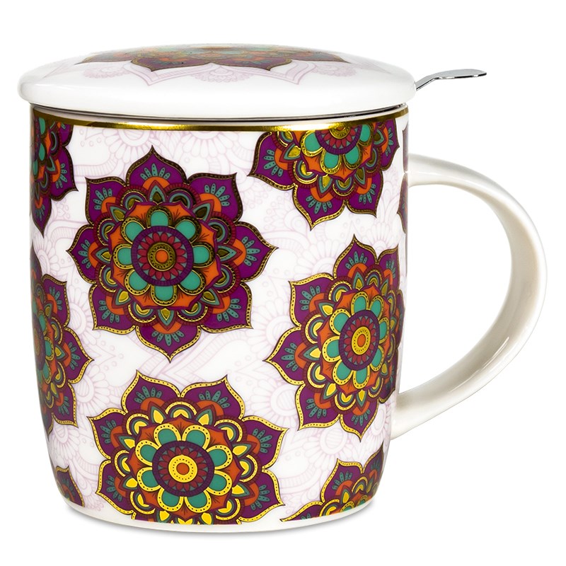 Set Teetasse Mandala rot unter Wellness - Essen & Trinken - Gl?ser & Tassen - Tassen & Becher