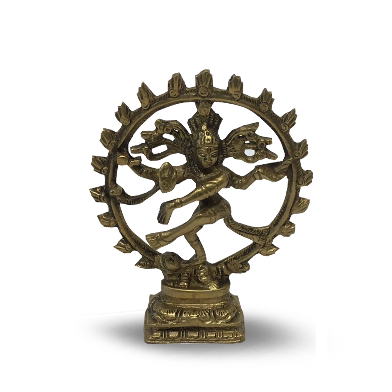 Shiva Nataraj Messing - 10 cm unter Home & Living - Spirituelle Figuren - Hinduistische G?tterfiguren - Home & Living - Spirituelle Figuren - Shiva Figuren