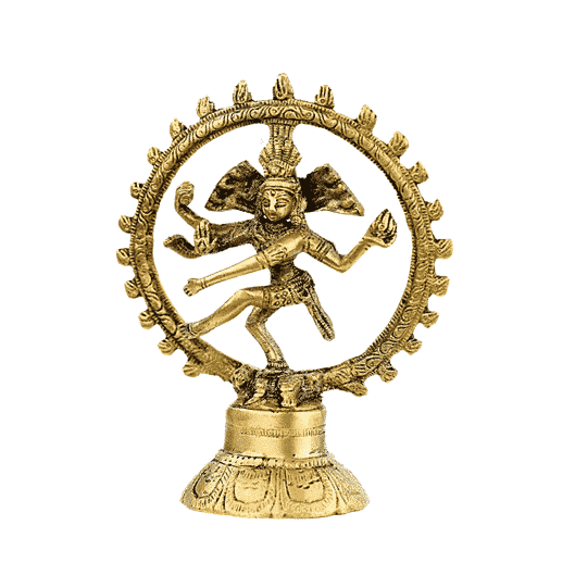 Shiva Nataraj Messing einzigfarbig - 10 cm unter Home & Living - Spirituelle Figuren - Hinduistische G?tterfiguren - Home & Living - Spirituelle Figuren - Shiva Figuren