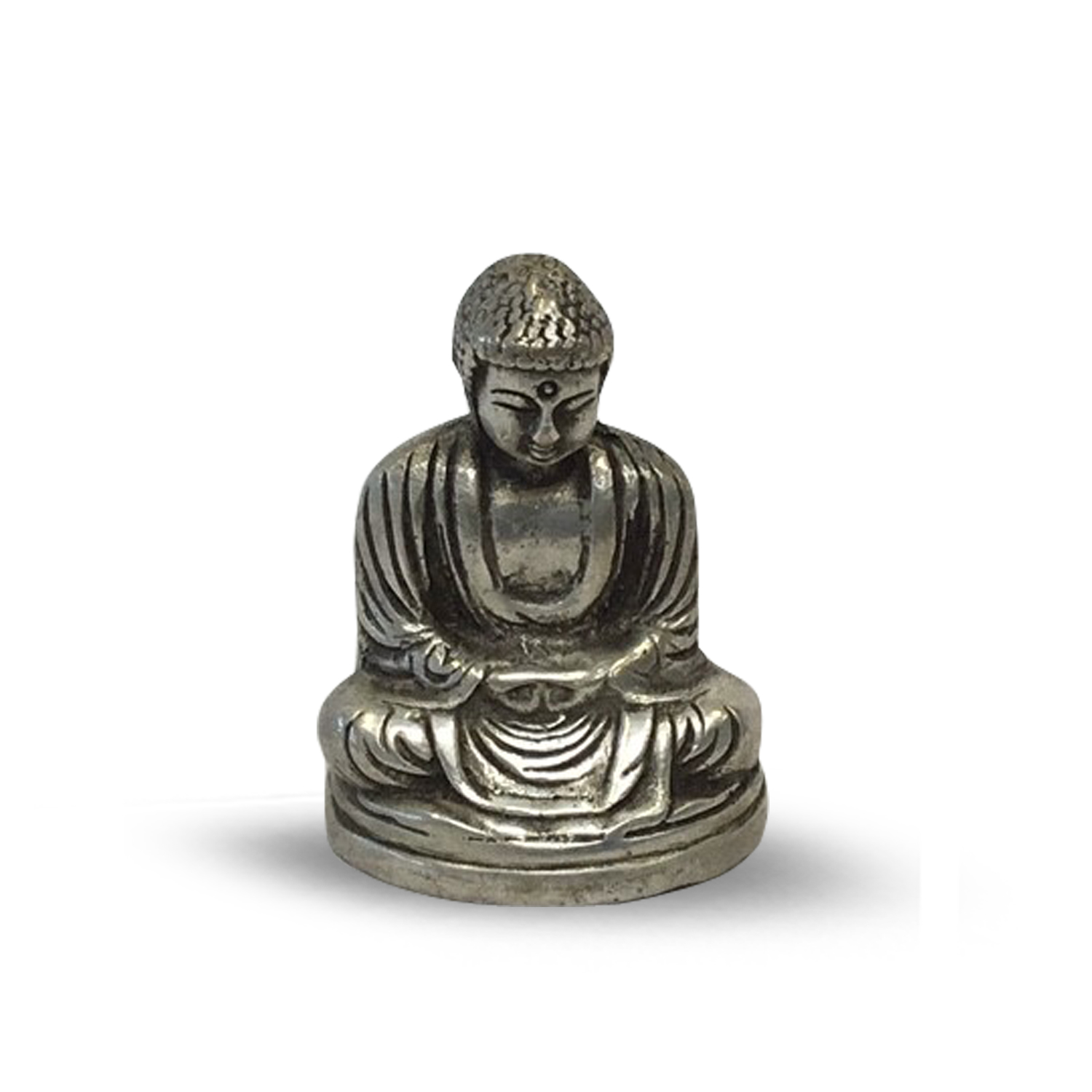 Silber Buddha - 8 cm