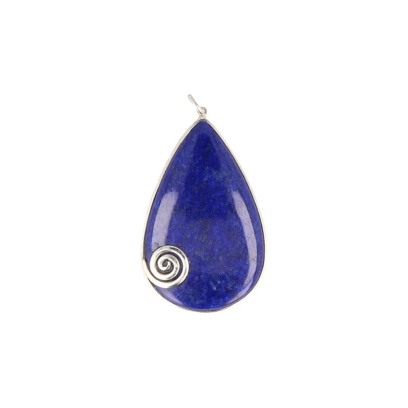 Silberanh-nger Lapis Lazuli Spirale