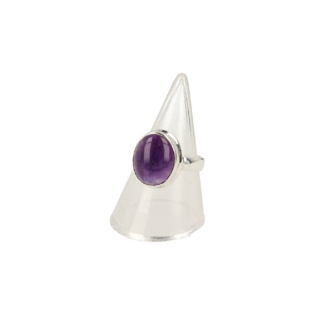 Silberring mit Amethyst (Modell 5)