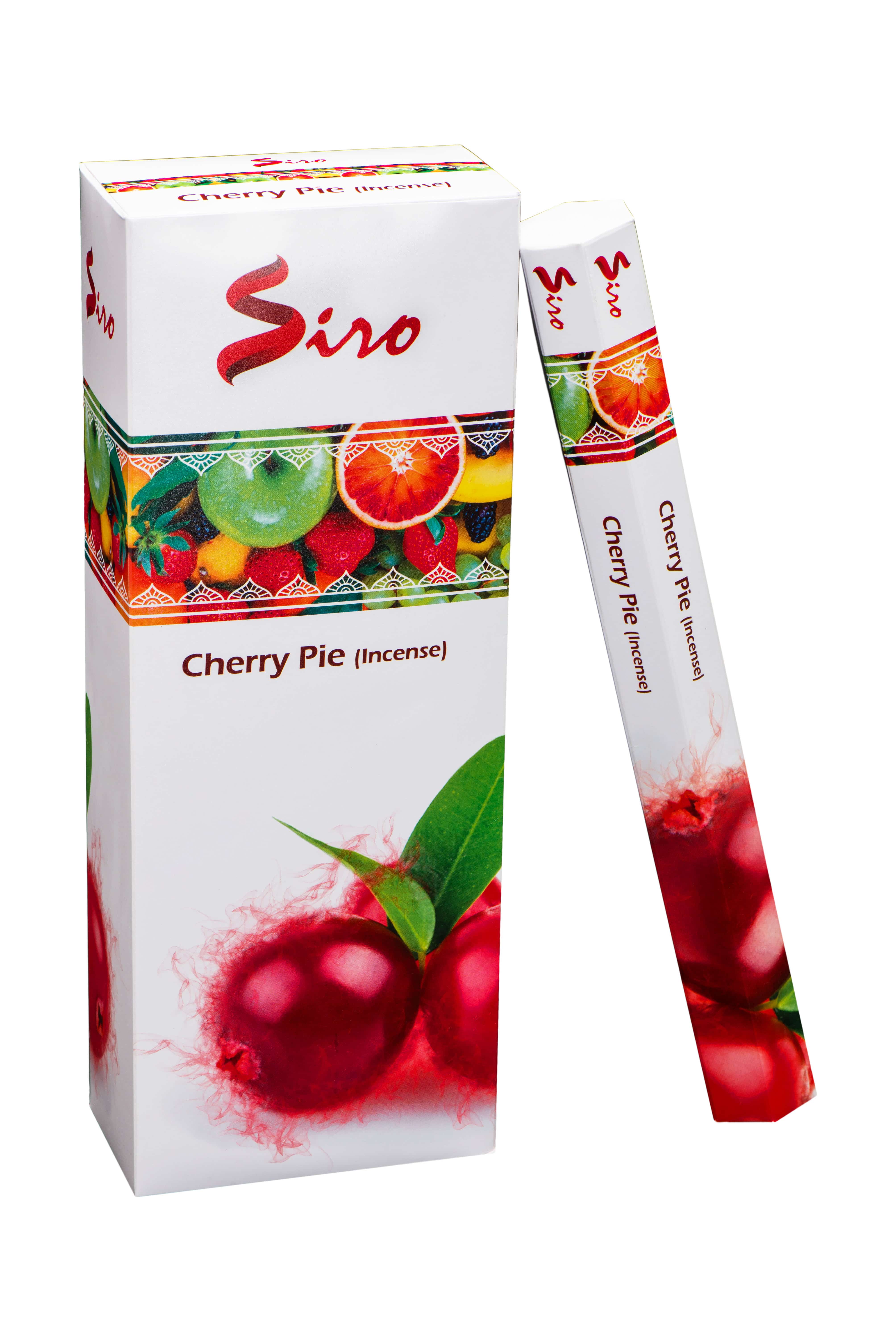 Siro R-ucherst-bchen Cherry Pie (6 Packungen mit 20 St-bchen)