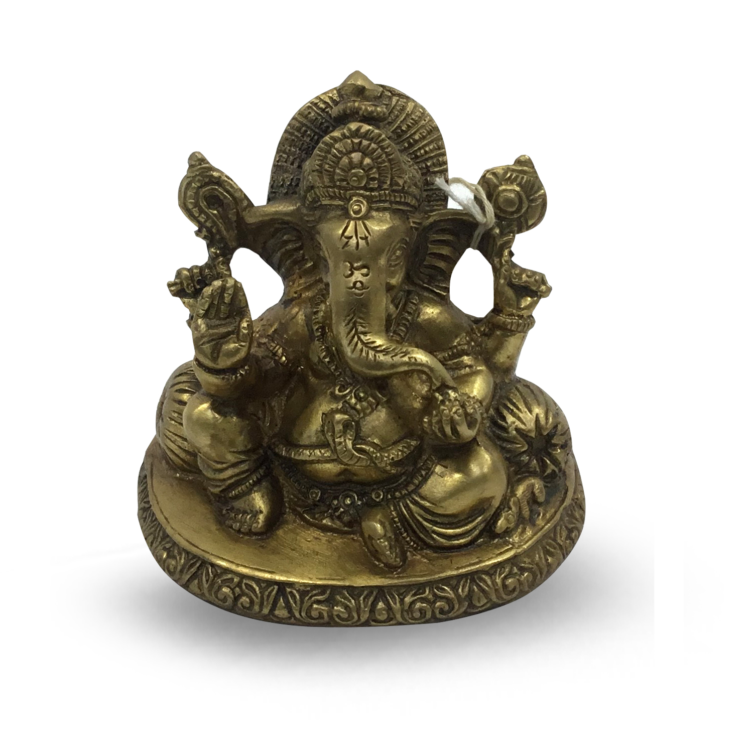 Sitzender Ganesh mit Kissen - 10 cm