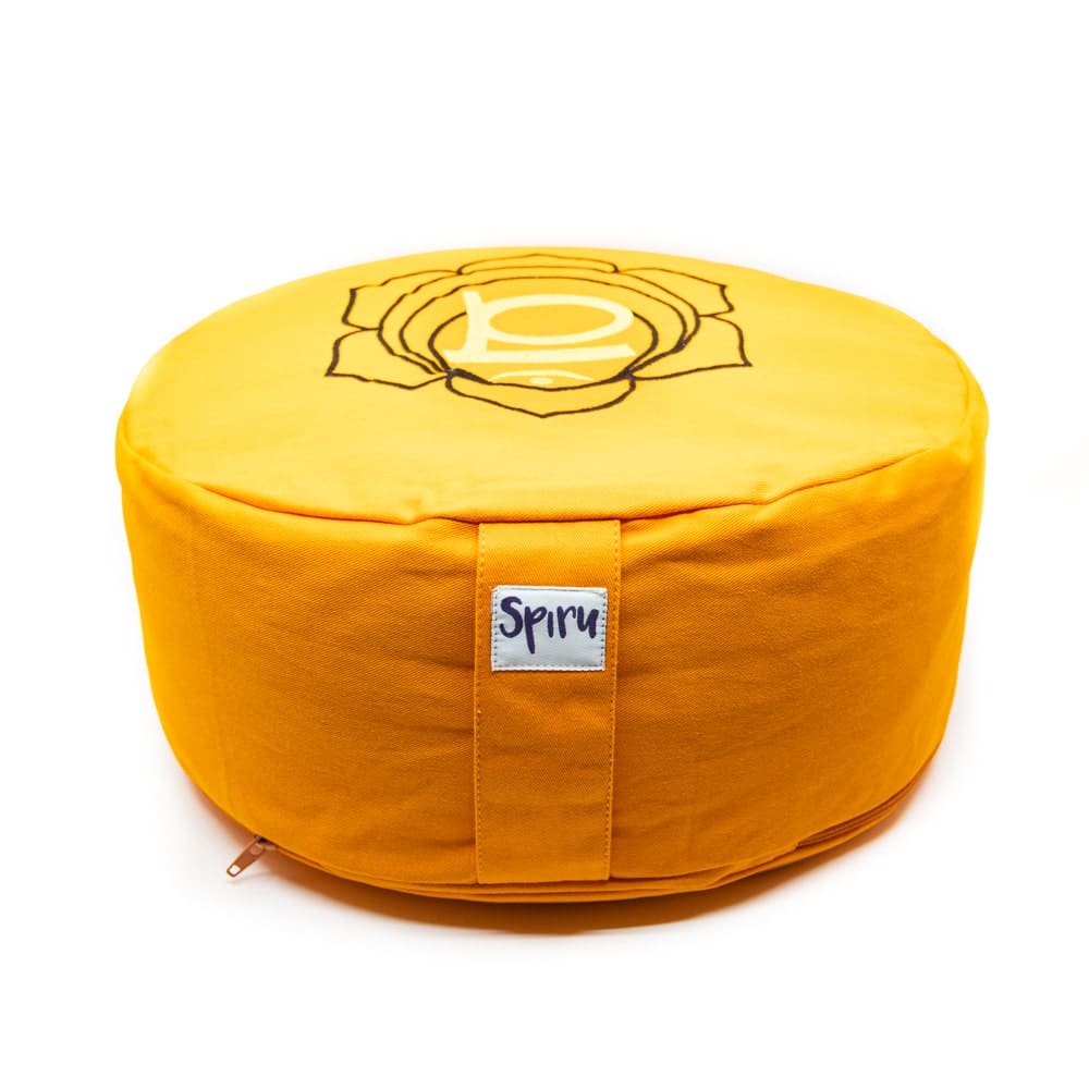 Spiru-Meditationskissen Baumwolle Orange - 2- Chakra Swadhishthana - 36 x 15 cm