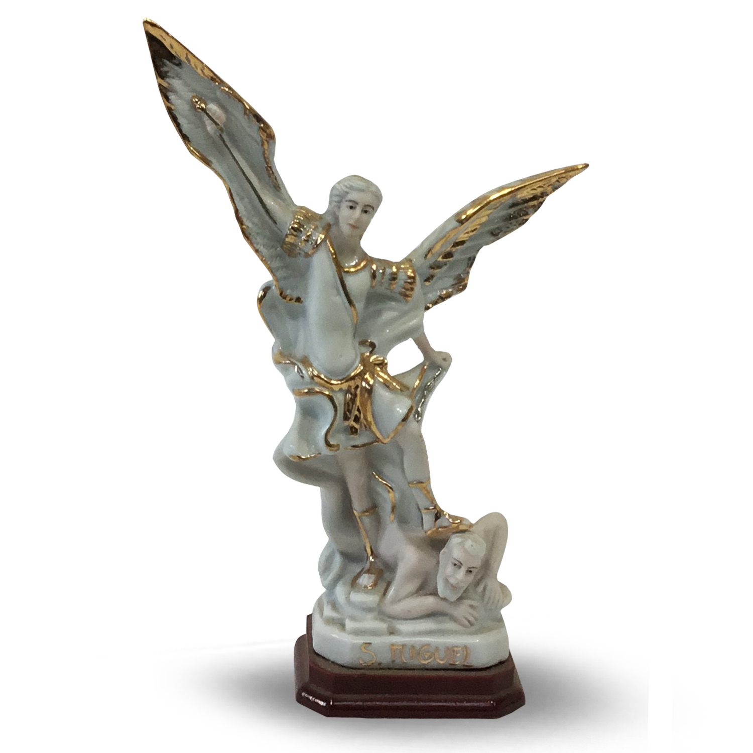 St Michael Wei-gold - 20 cm