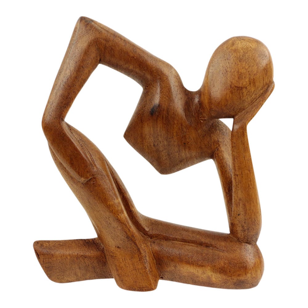 Statue aus Holz Abstrakt der Tr-umer (16 x 13 cm)