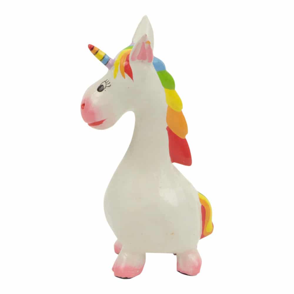 Statue aus Holz Einhorn mit langem Hals (15 x 8 x 4 cm) unter Home & Living - Spirituelle Figuren - Holzfiguren