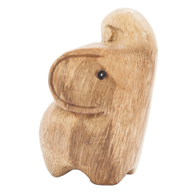 Statue aus Holz Elefant Akazienholz (13 cm)