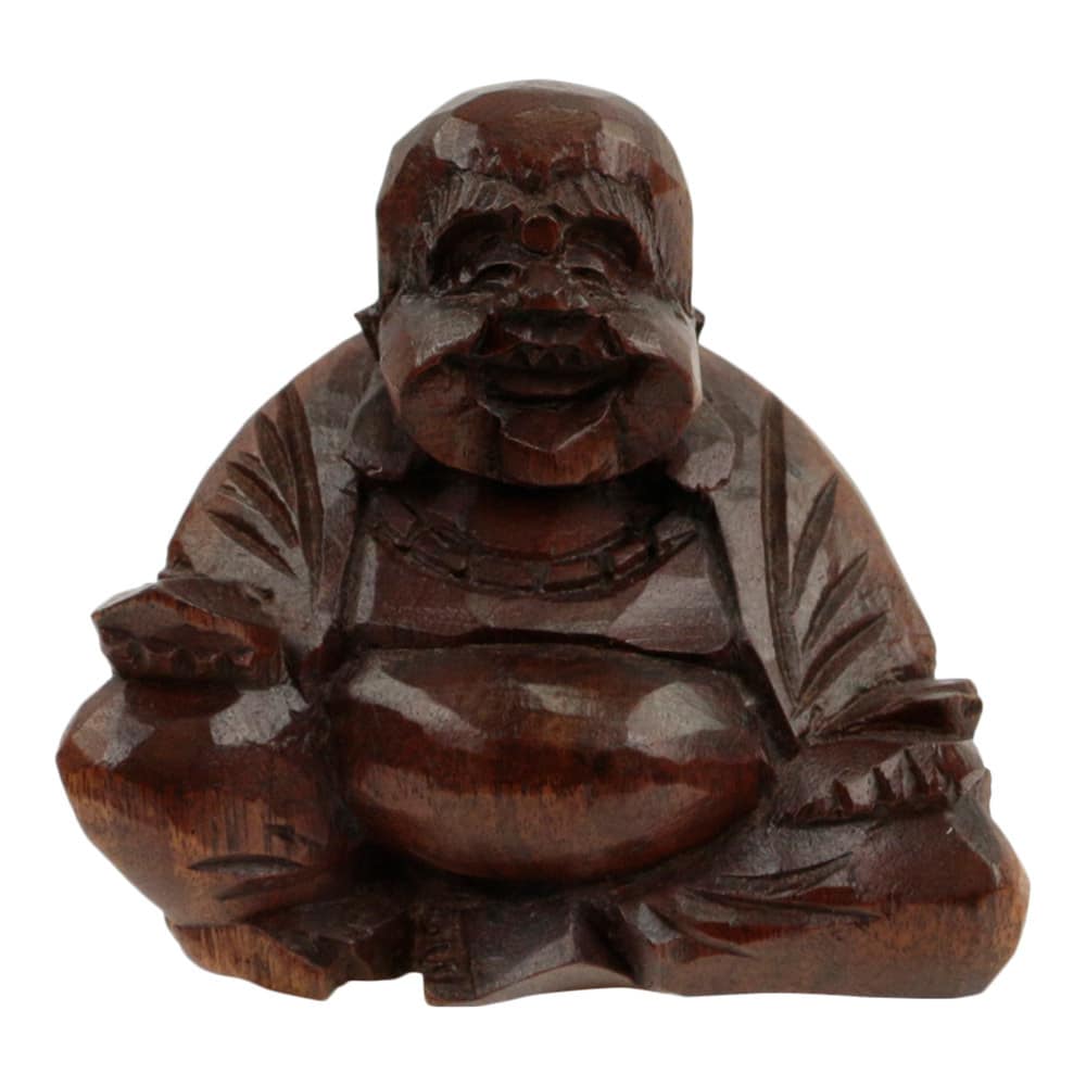 Statue aus Holz Gl-cklicher Buddha (7 cm) unter Spiritualit?t - Gl?ck & Schutz - Gl?ckspuppen - Home & Living - Spirituelle Figuren - Buddha Figuren - Happy Buddha