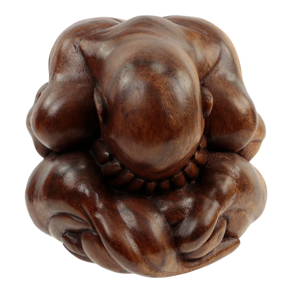 Statue aus Holz Yogi (17 x 14 cm)