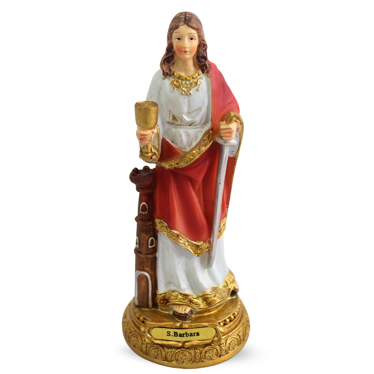 Statue der heiligen Barbara (15 cm)