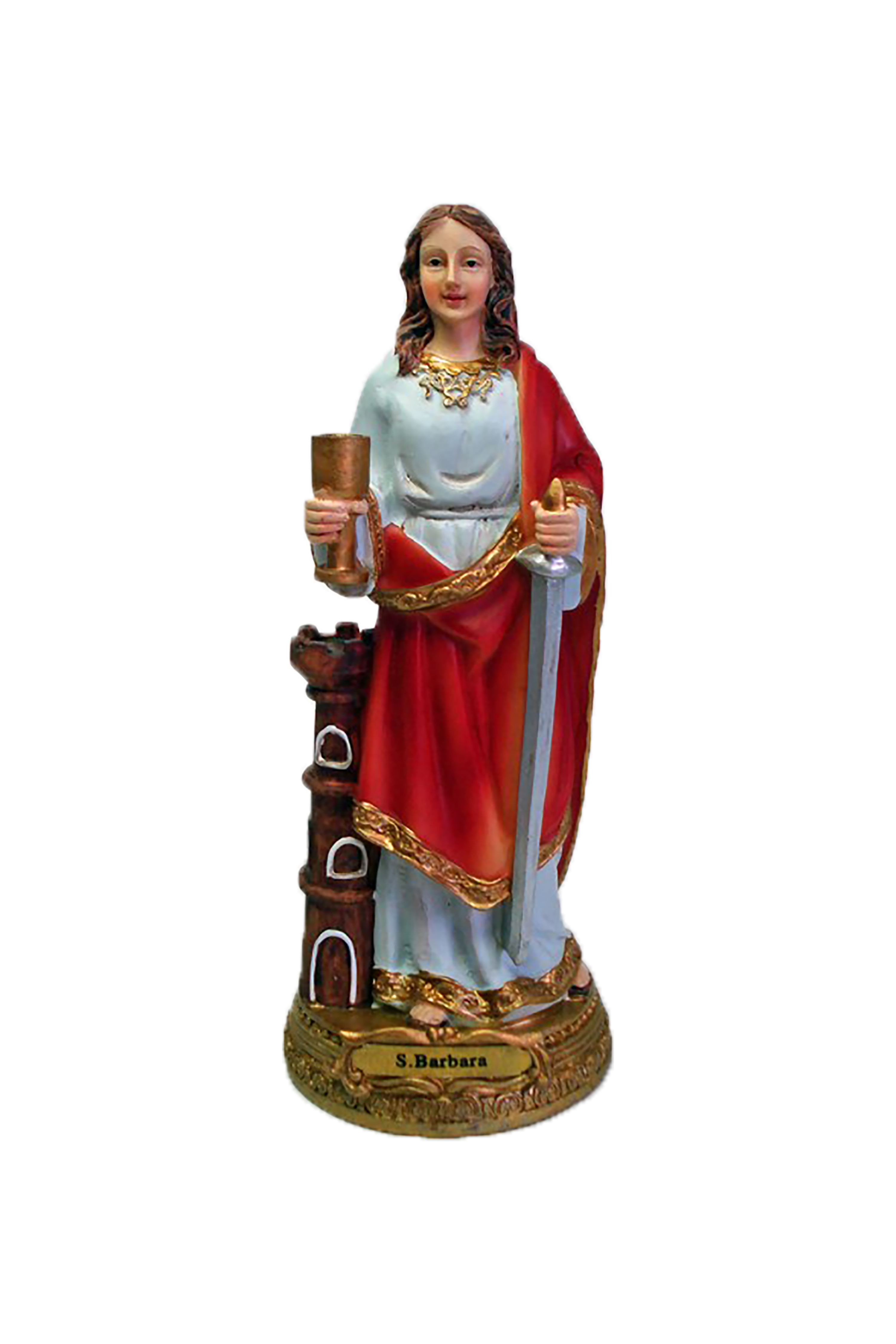 Statue der Heiligen Barbara (20 cm)