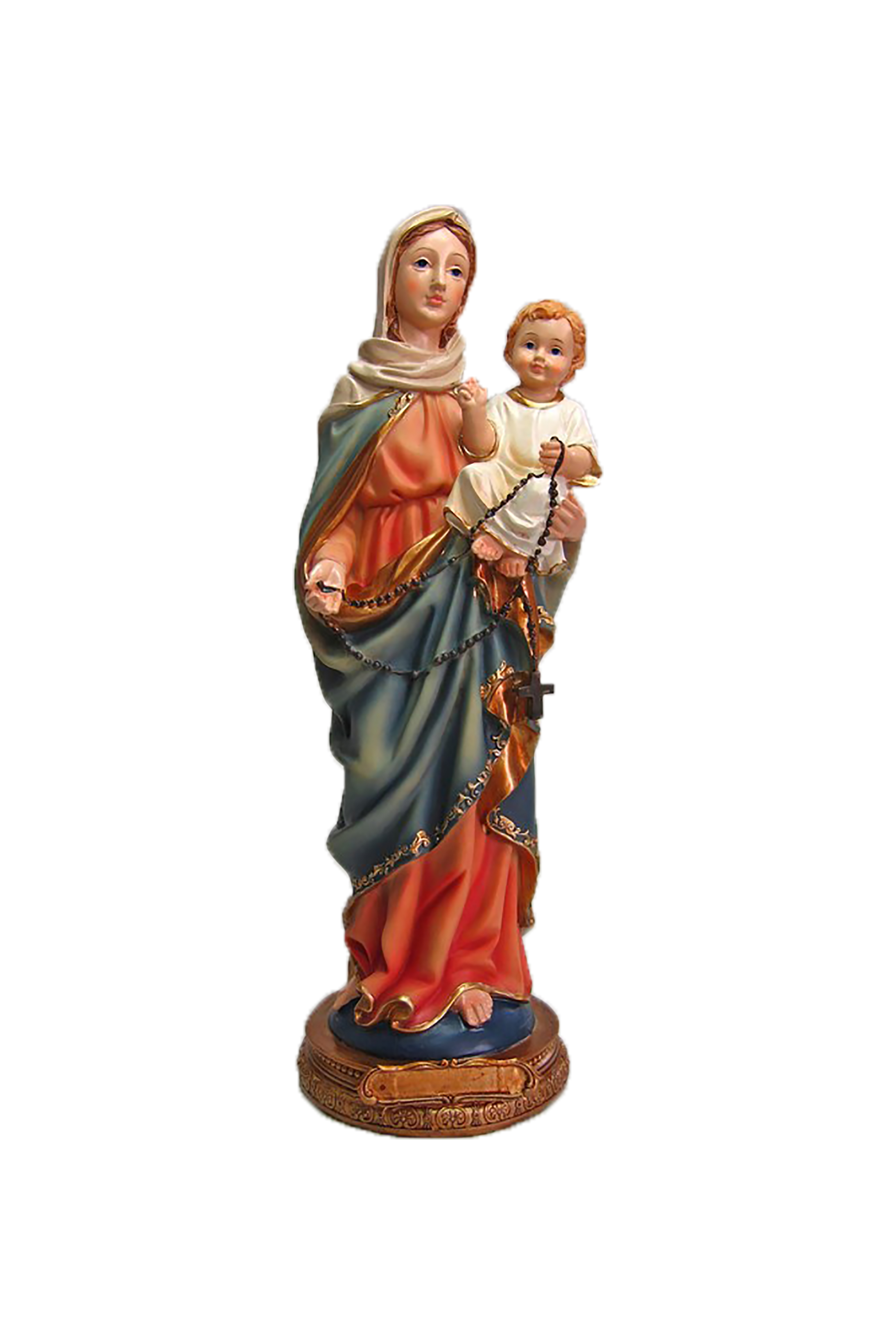 Statue der Mutter Maria mit dem Jesuskind (31-5 cm)