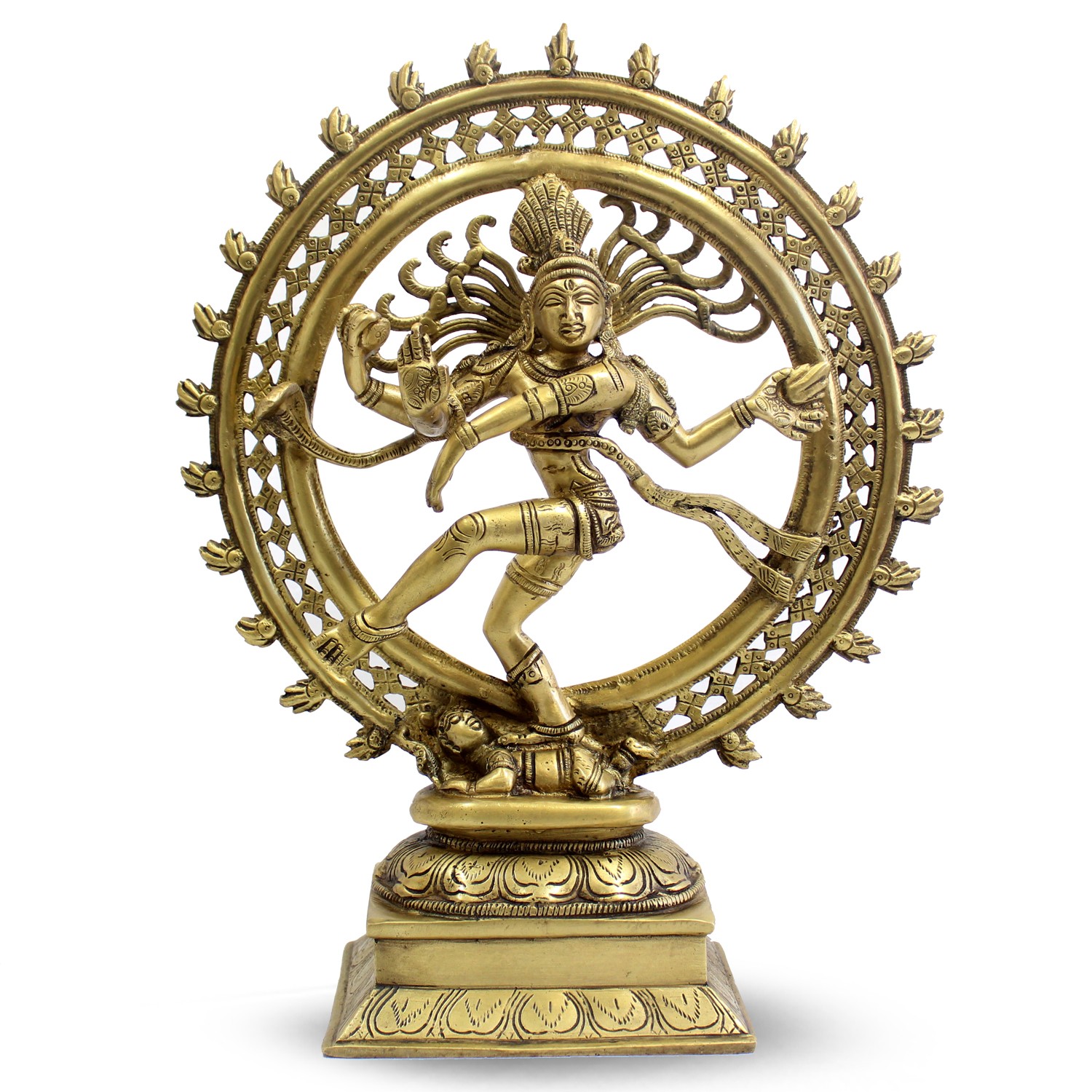 Statue der tanzenden Natraj - Doppelring (35 cm)