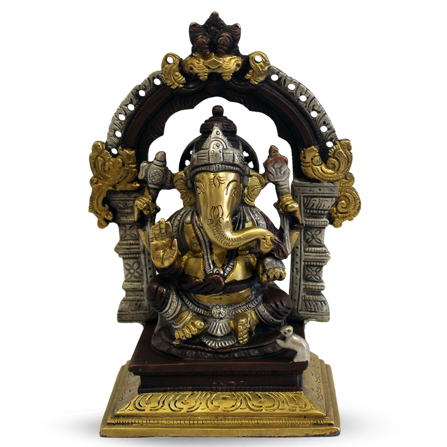 Statue des sitzenden Ganesh (18 cm)
