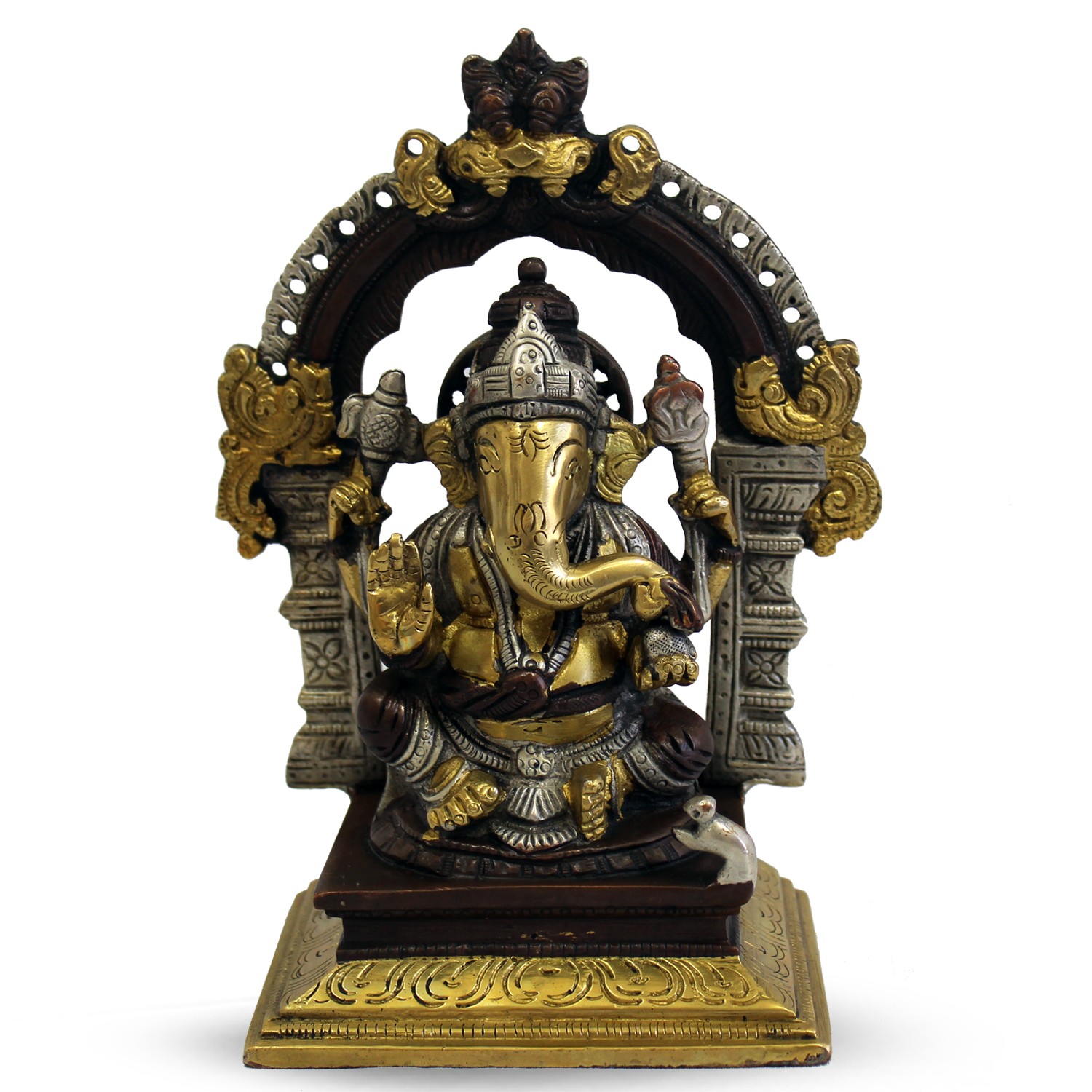 Statue des sitzenden Ganesh (18 cm) unter Home & Living - Spirituelle Figuren - Ganesha Figuren