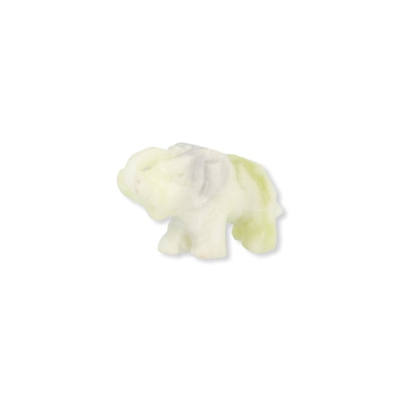 Statue Elefant heller Jade