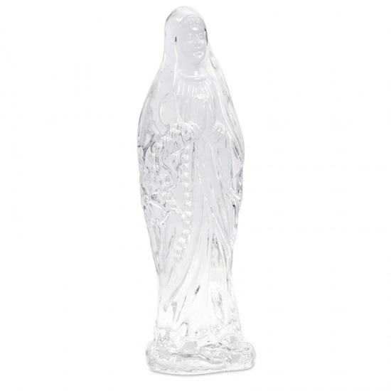 Statue Maria aus Glas 12 cm transparente Statue