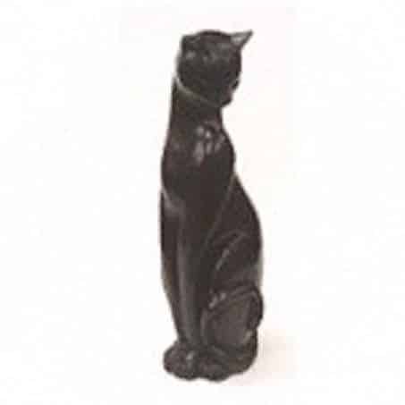 Statue Polystone Sitzende Katze (38 cm)