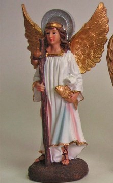 Statue von Engel Raffael (13 cm)