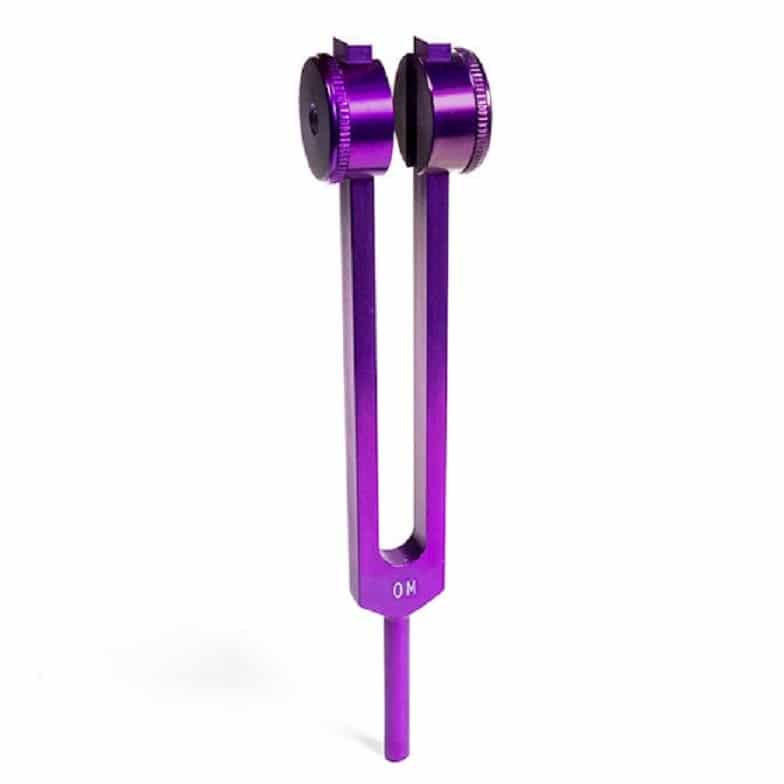 Stimmgabel mittleres Ohm (136-10 Hz) violett