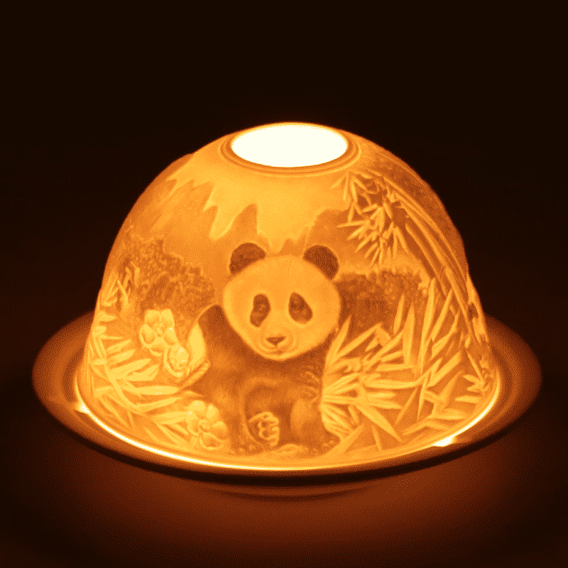Stimmungslicht Porzellan-Pandas