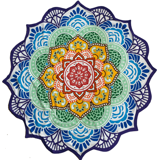 Strandtuch Mandala-Design (7 Chakra)