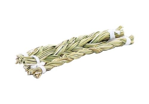 Sweetgrass Geflecht (10 cm) unter Weihrauch - Smudge - Wei?er Salbei