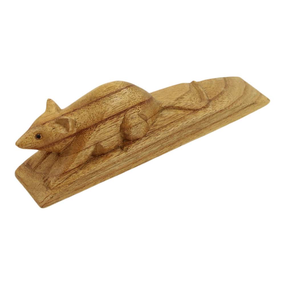 T-rstopper aus Holz Maus (17 x 6 x 4 cm)