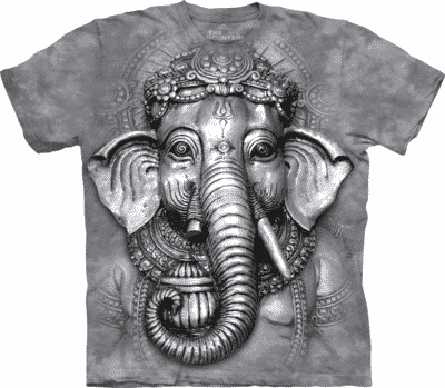 T-Shirt Mountain Artwear Big Face Ganesh (Gr-e L)