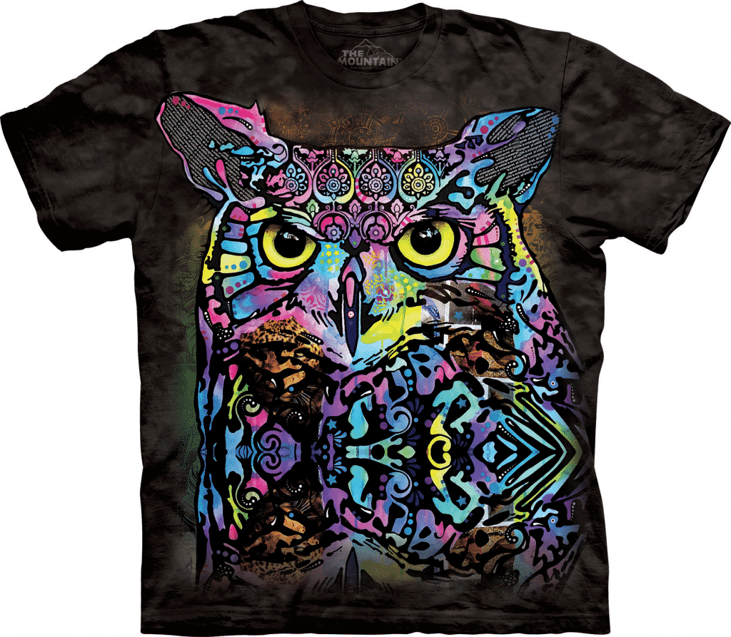 T-Shirt Mountain Artwear Russo Owl (Gr-e M)