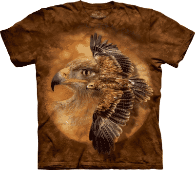 T-Shirt Mountain Artwear Tawny Eagle (Gr-e L) unter Textilien - T-Shirts