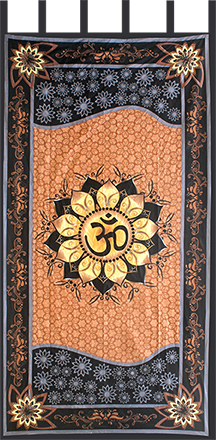 Tagesdecke- Wandtuch aus Baumwolle Om Lotus