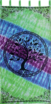 Tagesdecke- Wandtuch aus Baumwolle Tree of Life