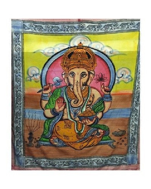 Tagesdecke- Wandtuch Ganesha