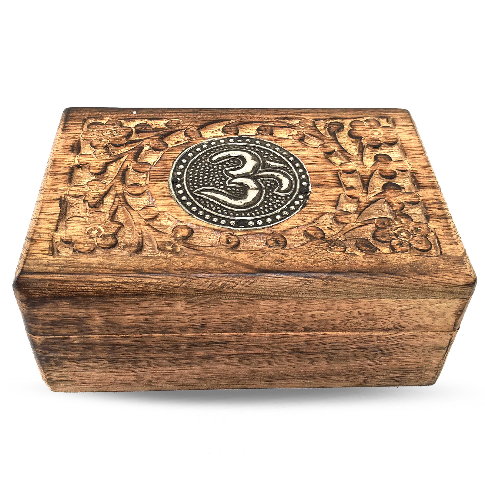 Tarotbox aus Holz - Om