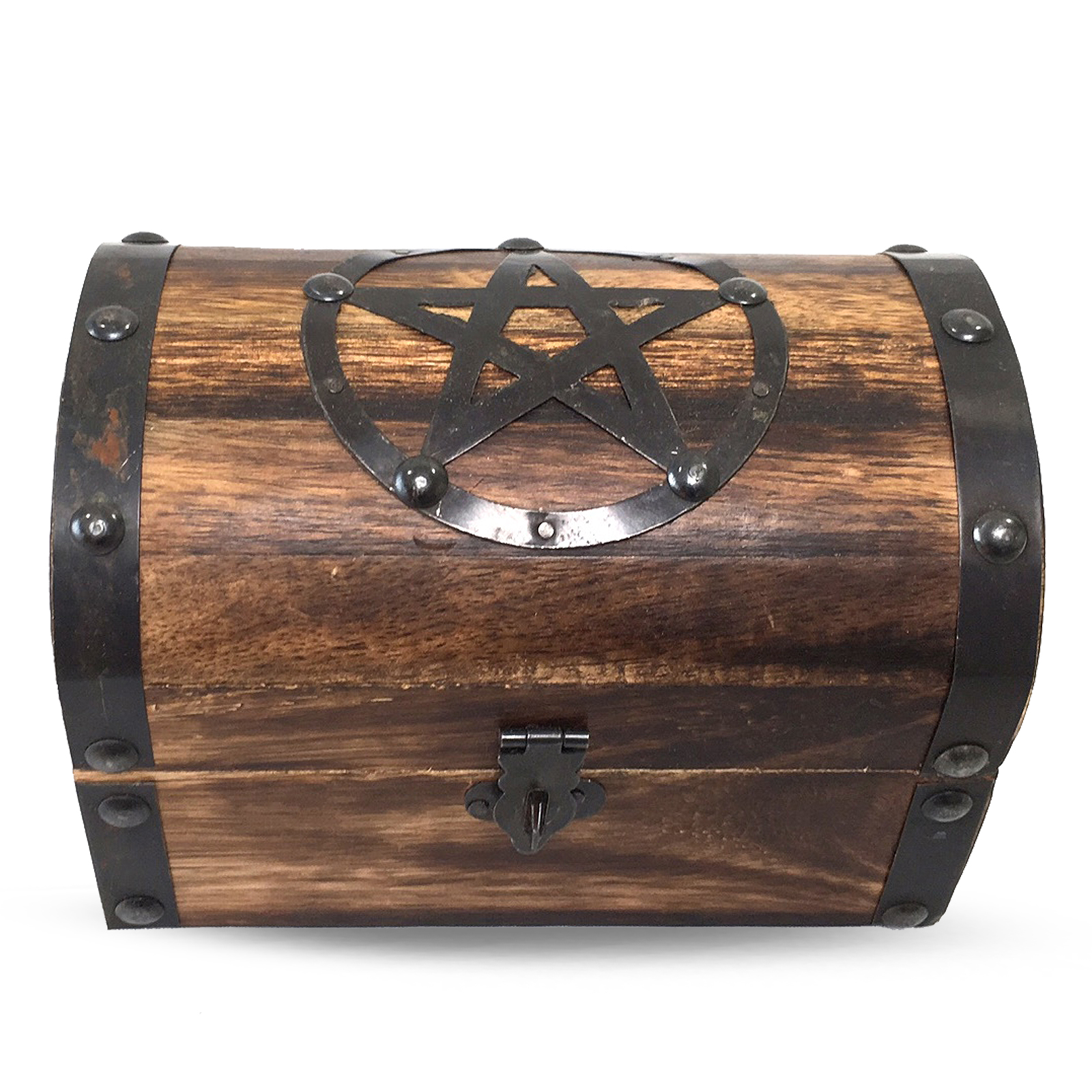 Tarotbox aus Holz - Pentagramm