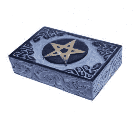 Tarotdose Pentagramm Speckstein unter Spiritualit?t - Wicca & Tarot - Tarot-Dose - Home & Living - Schmuckk?sten - Spirituelle Schmuckk?sten