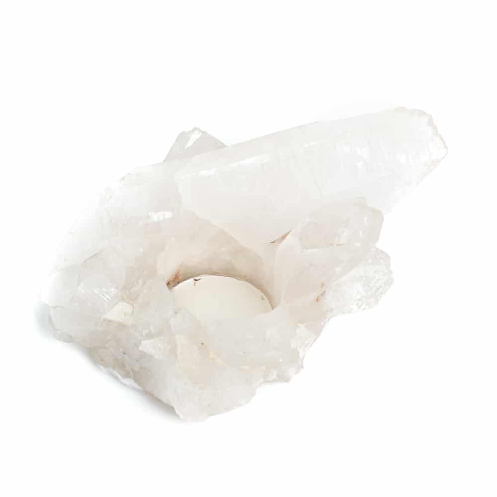 Teelichthalter Edelstein-Bergkristall-Cluster (ca- 500 Gramm)