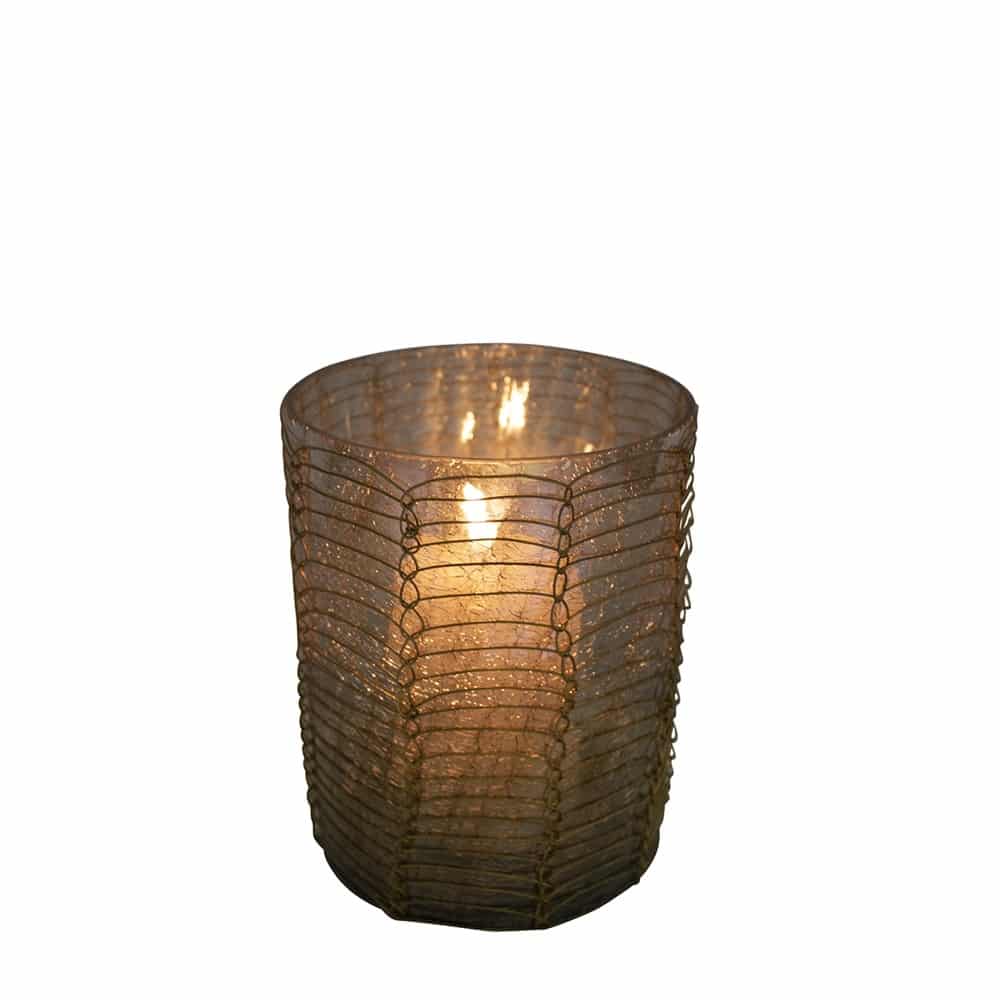 Teelichthalter Filigran recht Braun (8 cm) unter Home & Living - Stimmungslichter - Kerzenhalter