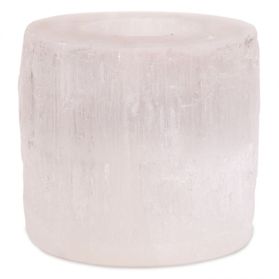 Teelichthalter Selenite Zylinder unter Home & Living - Stimmungslichter - Selenit Lampen - Selenit Teelichthalter - Home & Living - Stimmungslichter - Kerzenhalter - Teelichthalter Edelstein - Home & Living - Stimmungslichter - Salzlampen