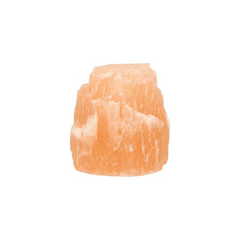 Theelichthouder Seleniet IJsberg Oranje (Teelichthalter)