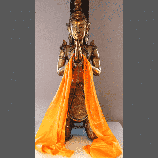 Tibetisches Katha (orange)