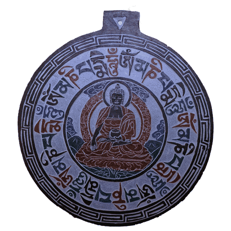Tonschiefer Relief Buddha OMPMH