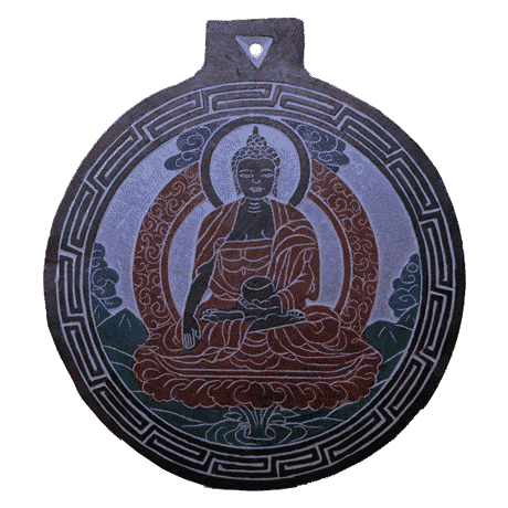 Tonschiefer Relief Buddha