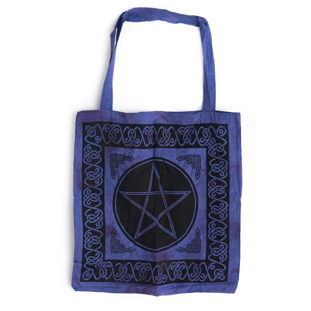 Tragetasche Baumwolle - Pentagramm (45 cm) unter Textilien - Taschen