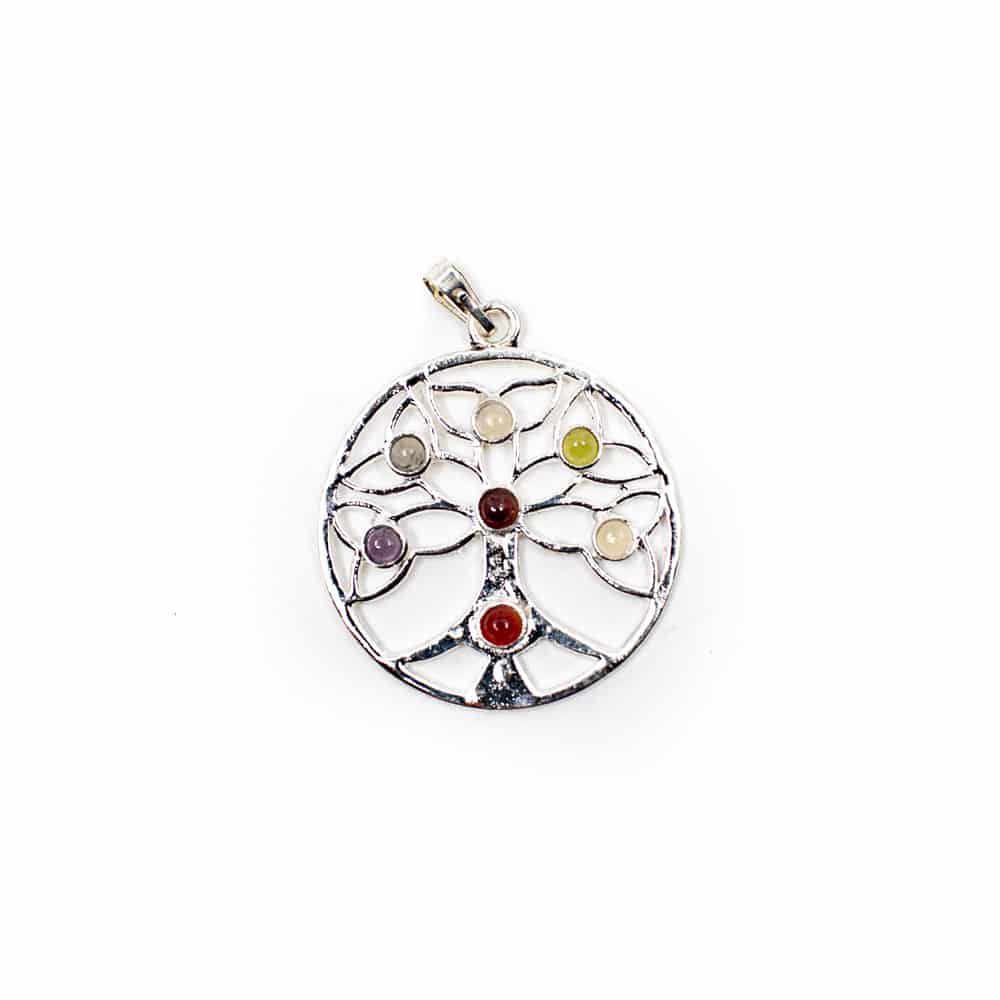 Tree of Life Anh-nger mit Chakra-Steinen