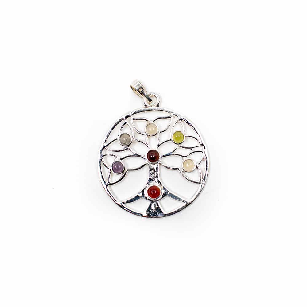 Tree of Life Anh-nger mit Chakra-Steinen unter Schmuck - Chakra-Schmuck - Chakra-Anh?nger