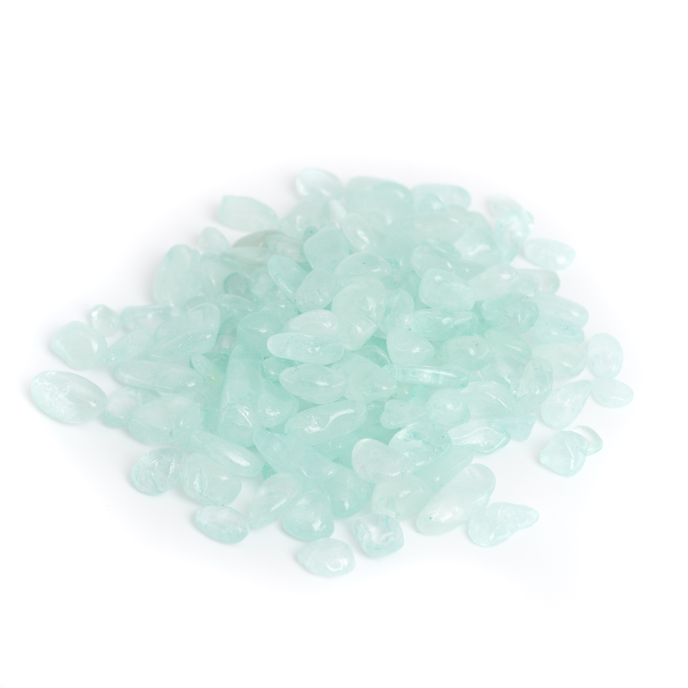 Trommelsteine Aquamarin (5 bis 10 mm) - 100 Gramm